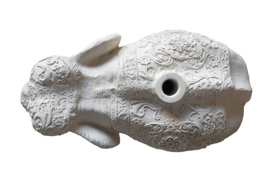 JUMBO BÜYÜK FİL ŞEMSİYE AYAĞI 36x75x57cm KREM - 3