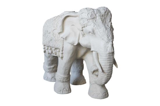 JUMBO BÜYÜK FİL ŞEMSİYE AYAĞI 36x75x57cm KREM - 2