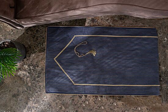 KADİM SECCADE SETI 75x125 2 PRC MAVİ-GOLD