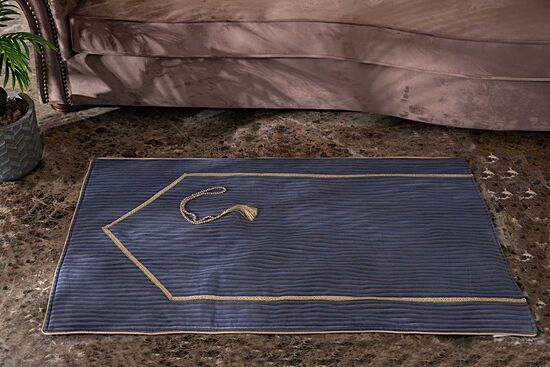 KADİM SECCADE SETI 75x125 2 PRC MAVİ-GOLD