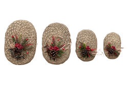 KAPAKLI YILBASI SEPETI 18x11x8cm GOLD - 4