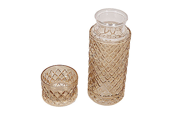 KATRE BAŞUCU SÜRAHİSİ 8X22,5 CM730 ML AMBER - 4