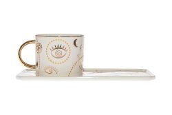 KING TEKLİ FİNCAN SETİ ( 2 PRÇ. ) - 220 Cc - QK006 - KERVAN