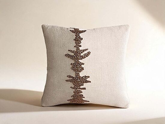 KIRLENT 45x45 CM - KREM / YEŞİL -2470 - 1