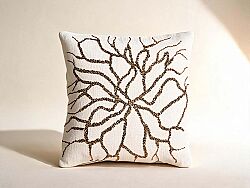 KIRLENT 45x45 cm - KREM/ALTIN – 2058 - HSH-KRVN ORTAK