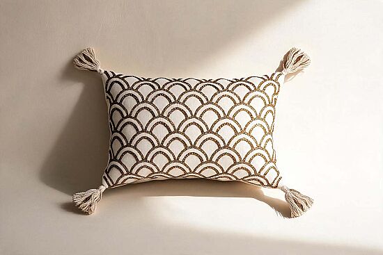 KIRLENT 35x50 CM - KREM /KİREMİT - 1106 - 1