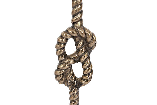 KNOT YAN SEHPA ÜST VE TABAN MERMER ANTİK ALTIN 30X30X55 CM 45857 - 2