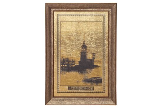 KRV-037 35x55cm ALTIN ISTANBUL DUVAR PANOSU