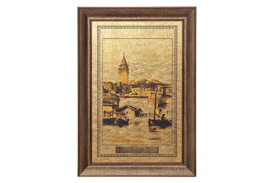 KRV-038 35x55cm ALTIN ISTANBUL DUVAR PANOSU