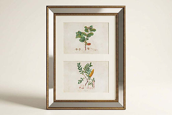 KRV-118 AYNA CERCEVELI 2 LI FOTOGRAF CERCEVESI ALTIN 31x41cm - 1