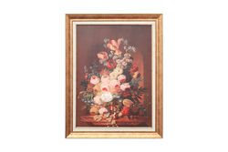 KRV-83 CICEK YAGLI BOYA TABLO 70x90cm - KERVAN