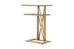 KRVN-043 BRONZ AYNALI BIZOTELI CAPRAZ ZIGON PIRINC ESKITME 45x30x65cm/40x25x50cm - KERVAN