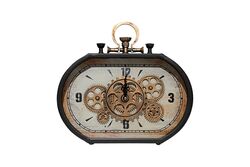 DEKORATİF KUTU - KZG2021105 MASA SAATI 36x8x32cm