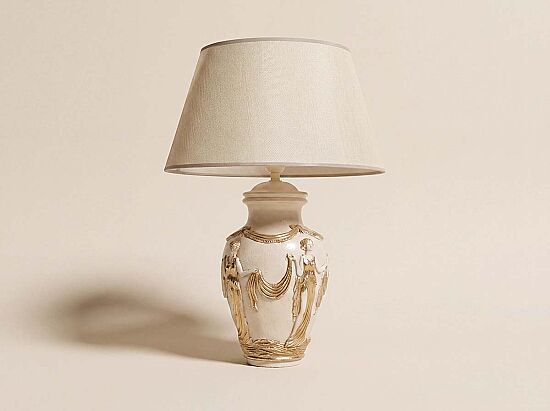 LADY MASA LAMBASI KREM GOLD 34x58cm - 1