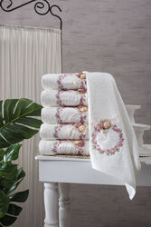 KERVAN - LAPERLA 70X140 HAVLU KREM (STK)