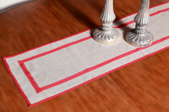 LARNI RUNNER BEJ-KIRMIZI 40x150cm