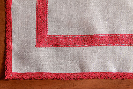 LARNI RUNNER BEJ-KIRMIZI 40x150cm
