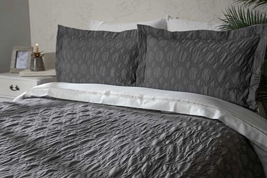 LASSO PİKE-YATAK ÖRTÜSÜ 240x250 3 PRC GRİ - 2