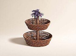 LAVENDER 2 KATLI SUNUMLUK 28X34 CM (AHŞAP BORULU) (SPT-336) - SERVİS-SUNUM
