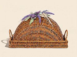 LAVENDER KAPAKLI DİKD. TEPSİ (M) 25X35 CM (SPT-279) - TEPSİ