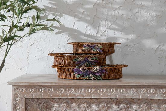 LAVENDER OVAL TEPSİ (L) 22X40 CM (SPT-270)