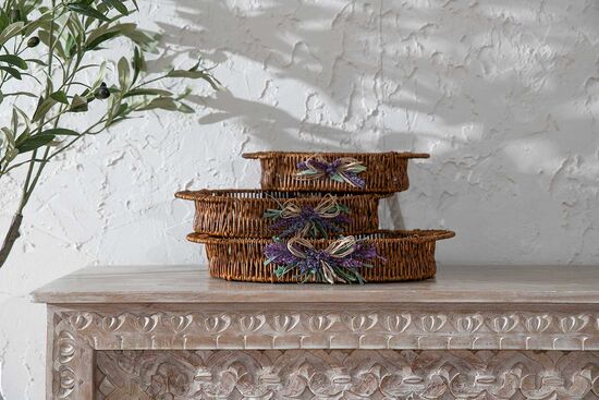 LAVENDER OVAL TEPSİ (M) 20X35 CM (SPT-270)