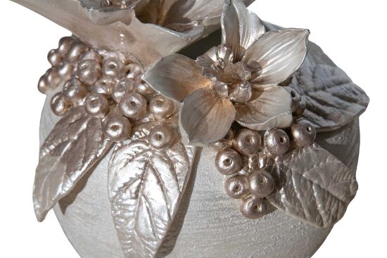 LAVİN VAZO BÜYÜK 25X33 CM KREM-GOLD - 2