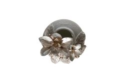 LAVİN VAZO BÜYÜK 25X33 CM KREM-GOLD - 3