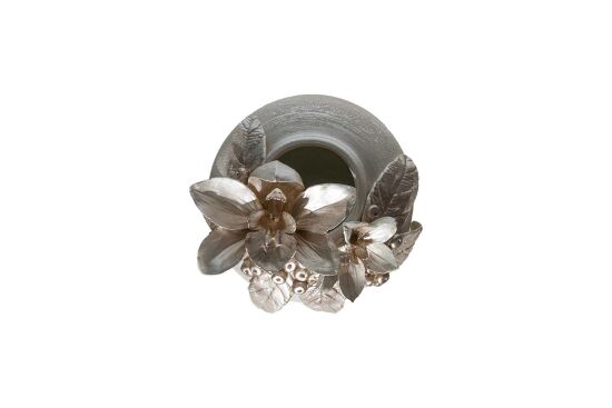 LAVİN VAZO BÜYÜK 25X33 CM KREM-GOLD - 3