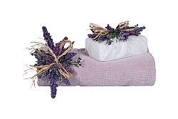 LAVİNA 2 PRÇ SABUNLU HAVLU SET LİLA - 2