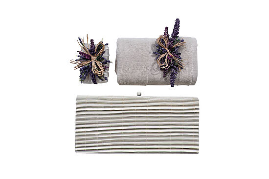 LAVİNA 2 PRÇ SABUNLU HAVLU SET TAŞ - 3