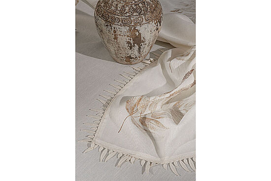 LEAFY 140X180 MASA ORTUSU ECRU - 3