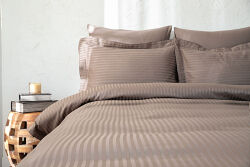 LENA NEVRESİM TAKIMI 200X220 CK 6 PRC KAHVE - 2