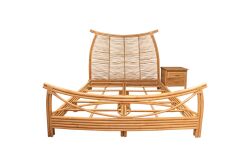 LEON YATAK + 1 KOMODİN 120x200x144cm SWTM-FR-001647-SWTM-FR-001646 - KARYOLA