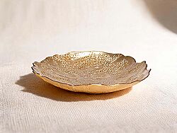 LEONA YEMEK TABAĞI 21 CM GOLD (18535) - KERVAN
