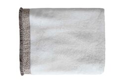 LEOPART 90X150 HAVLU ECRU - KERVAN