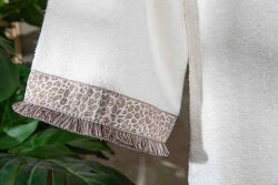 LEOPART L/XL BEDEN BORNOZ ECRU - 2