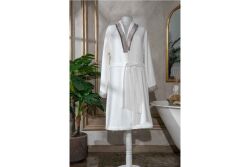 LEOPART S/M BEDEN BORNOZ ECRU - KERVAN