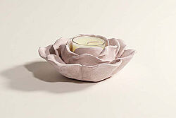 LESTİNA GÜL TEALIGHT MUM 12x3,5 cm PUDRA - HSH-KRVN ORTAK