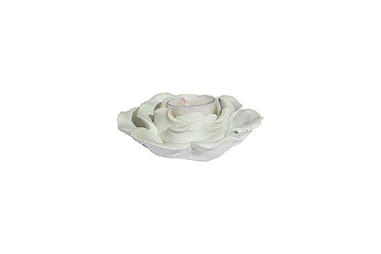 LESTİNA GÜL TEALIGHT MUM 12x3,5 cm YEŞİL - 1