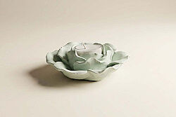 LESTİNA GÜL TEALIGHT MUM 12x3,5 cm YEŞİL - HSH-KRVN ORTAK