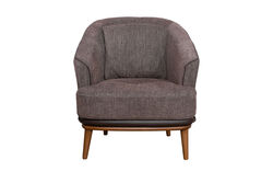 KERVAN - LİDO BERJER KAHVE 80x82x82cm ( MİLANO 5005)