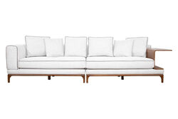 LİDO DÖRTLÜ KOLTUK KREM 95x300x83cm ( MİLANO 5308) - KERVAN
