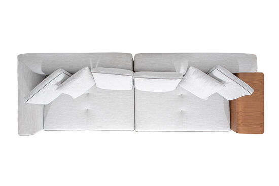 LİDO DÖRTLÜ KOLTUK KREM 95x300x83cm ( MİLANO 5308) - 3