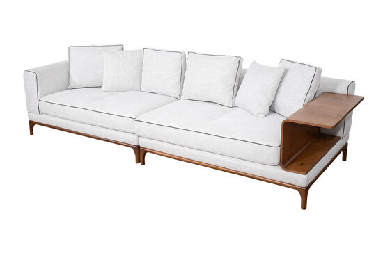 LİDO DÖRTLÜ KOLTUK KREM 95x300x83cm ( MİLANO 5308) - 2