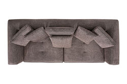 LİDO ÜÇLÜ KOLTUK KAHVE 95x235x83cm ( MİLANO 5005) - Thumbnail