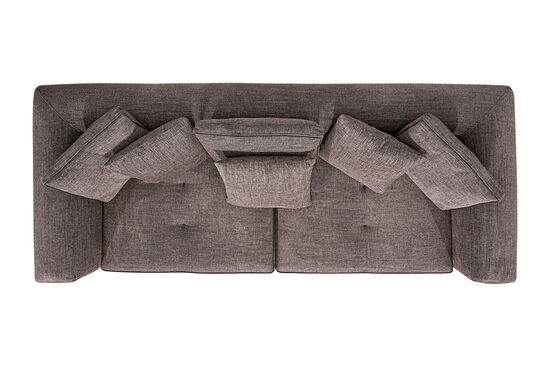 LİDO ÜÇLÜ KOLTUK KAHVE 95x235x83cm ( MİLANO 5005)