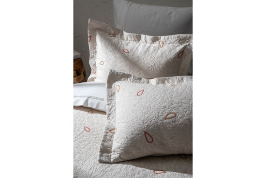 LİLYA PİKE-YATAK ÖRTÜSÜ 240x250 3 PRC KREM - 4