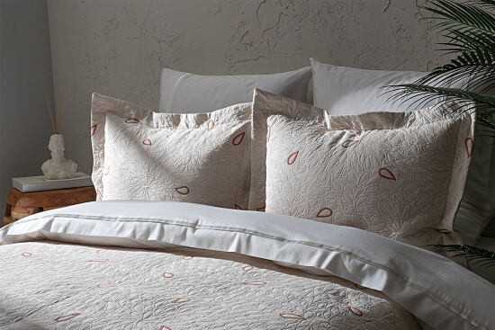 LİLYA PİKE-YATAK ÖRTÜSÜ 240x250 3 PRC KREM - 3