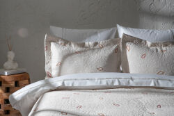 LİLYA PİKE-YATAK ÖRTÜSÜ 240x250 3 PRC KREM - KERVAN